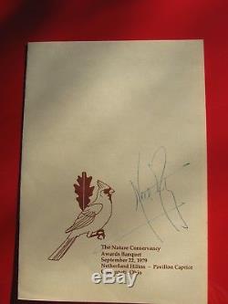 NEIL ARMSTRONG ONE of a KIND SIGNED NATURE CONSERVANCY BANQUET PROGRAM APOLLO 11