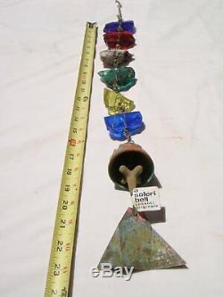 NEW Arcosanti Paolo Soleri 24 Bronze Wind Bell RAIN CHAIN 2 Bell One Of A Kind