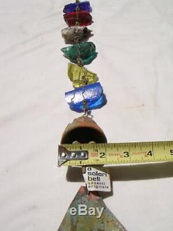 NEW Arcosanti Paolo Soleri 24 Bronze Wind Bell RAIN CHAIN 2 Bell One Of A Kind