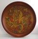 Norwegian Rosemaling Wood Plate / Bowl Hand Painted One-of-a-kind, 16.5 X 3.5