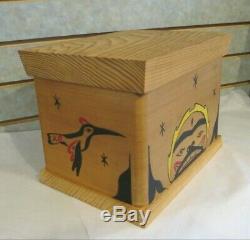 Native American Pacific Northwest Coast Tribal Bentwood Cedar BoxOne of a Kind