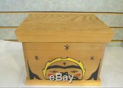 Native American Pacific Northwest Coast Tribal Bentwood Cedar BoxOne of a Kind