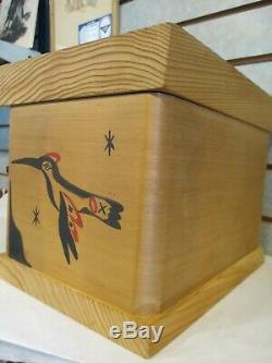Native American Pacific Northwest Coast Tribal Bentwood Cedar BoxOne of a Kind