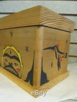 Native American Pacific Northwest Coast Tribal Bentwood Cedar BoxOne of a Kind