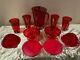 New 9 Items Unique Red Tupperware Beautiful Acrylic One Of A Kind Set