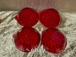 New 9 items UNIQUE RED Tupperware Beautiful Acrylic One of a KIND Set