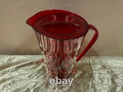 New 9 items UNIQUE RED Tupperware Beautiful Acrylic One of a KIND Set