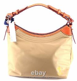 New Disney Dooney & Bourke One Of A Kind OOAK Tan Nylon Erica Hobo Satchel Purse