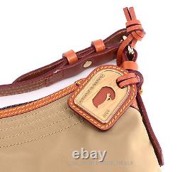 New Disney Dooney & Bourke One Of A Kind OOAK Tan Nylon Erica Hobo Satchel Purse