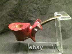 New Handmade One-of-a-kind Freeform Briar Burled Pipe 7 Long Signed Sitter 2