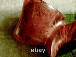 New Handmade One-of-a-kind Freeform Briar Burled Pipe 7 Long Signed Sitter 2