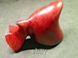New Handmade One-of-a-kind Freeform Briar Burled Pipe 7 Long Signed Sitter 2