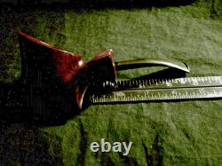New Handmade One-of-a-kind Freeform Briar Burled Pipe 7 Long Signed Sitter 2