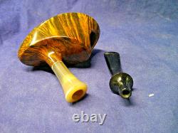 New Hs Studio Freehand Briar Pipe, Maple Stand, Gift Box, One Of A Kind -b