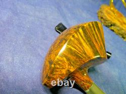 New Hs Studio Freehand Briar Pipe, Maple Stand, Gift Box, One Of A Kind -b
