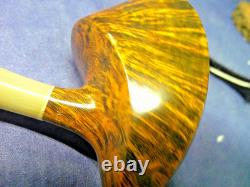 New Hs Studio Freehand Briar Pipe, Maple Stand, Gift Box, One Of A Kind -b New Hs Studio Freehand Briar Pipe, Maple Stand, Gift Box, One Of A Kind -b