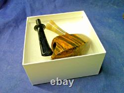 New Hs Studio Freehand Briar Pipe, Maple Stand, Gift Box, One Of A Kind -b