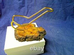 New Hs Studio Freehand Briar Pipe, Maple Stand, Gift Box, One Of A Kind -b