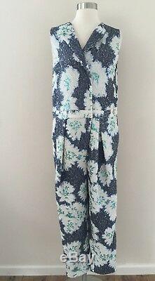 New J. Crew Collection Floral Sequin Pleated Jumpsuit Romper 6 One Of A Kind! Rare