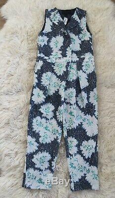 New J. Crew Collection Floral Sequin Pleated Jumpsuit Romper 6 One Of A Kind! Rare