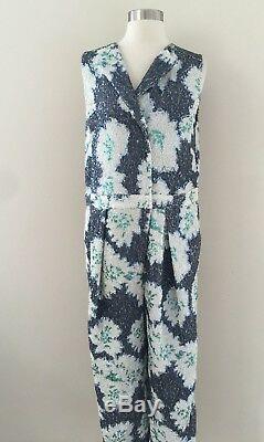 New J. Crew Collection Floral Sequin Pleated Jumpsuit Romper 6 One Of A Kind! Rare