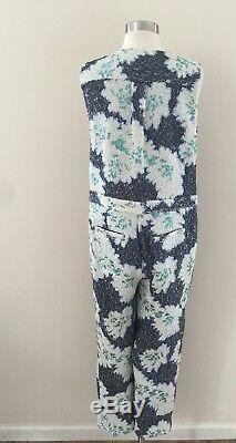 New J. Crew Collection Floral Sequin Pleated Jumpsuit Romper 6 One Of A Kind! Rare