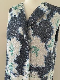 New J. Crew Collection Floral Sequin Pleated Jumpsuit Romper 6 One Of A Kind! Rare