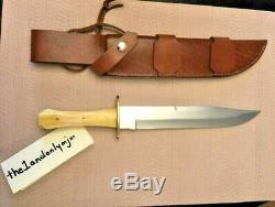 New ONE-OF-A-KIND Vintage Bone SS Steve Hooten Custom Cutter Hunting Bowie Knife