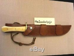 New ONE-OF-A-KIND Vintage Bone SS Steve Hooten Custom Cutter Hunting Bowie Knife