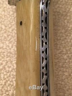New RBH Custom Hunting Bowie Knife Damascus / Genuine Coin Silver ONE OF A KIND