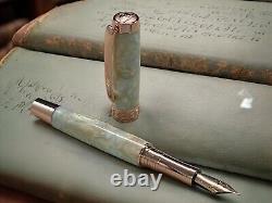 New Rose Gold Fountain Pen, Luxury Writing Instrument, One Of A Kind. Handmade