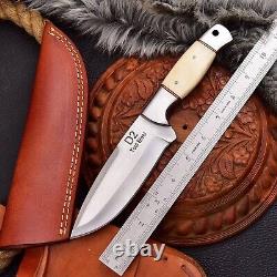 New Taaz Custom Made One Of Kind Quartermaster Bone Handle Fixed Blade Knife