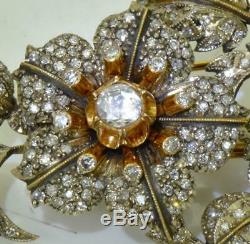 ONE OF A KIND 39g heavy Platinum&4ct Diamonds brooch for Empress Sisi of Austria