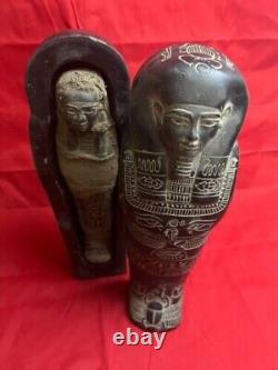 ONE OF A KIND ANCIENT EGYPTIAN ANTIQUE Pharaonic Coffin & Goddess Isis Mummy Bc