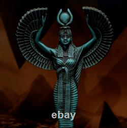 ONE OF A KIND ANCIENT EGYPTIAN ANTIQUITIES OF WINGED STATUE OF GODDESS ISIS Bc