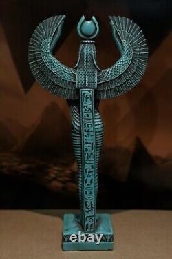 ONE OF A KIND ANCIENT EGYPTIAN ANTIQUITIES OF WINGED STATUE OF GODDESS ISIS Bc