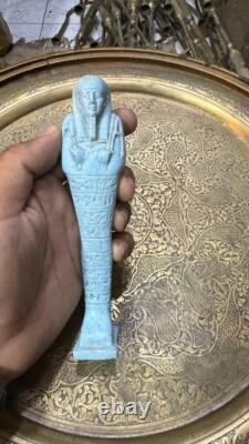 ONE OF A KIND Ancient Antique Ushabti Statue The Historical Pharaonic Servant Bc