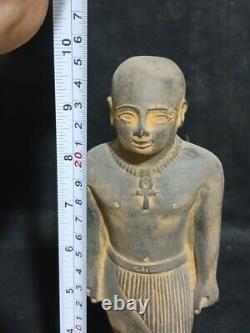 ONE OF A KIND Antique Statue Of The Priest Of Ancient Egyptian Pharaohs Rare Bc