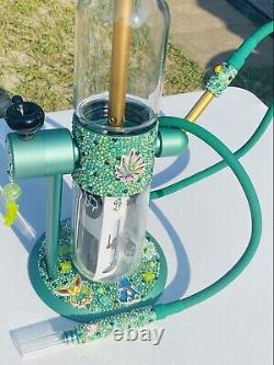 ONE OF A KIND. CUSTOM DECORATED Stüdenglass Gravity Bong