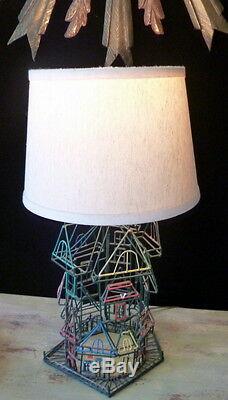 ONE OF A KIND Gallery Art Metal Stuctural Lamp SAN FRANCISCO HOUSES Mid Century