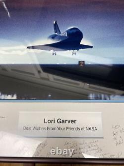 ONE OF A KIND HAND SIGNED BUZZ ALDRIN FARWELL TO NASA LORI GARVER (Deputy Admin)