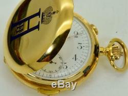 ONE OF A KIND Imperial Russian 18k gold&Enamel Repeater, Chronograph Dubois watch