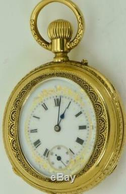 ONE OF A KIND Imperial Russian 18k gold&enamel Tsar Coronation award watch. 110g