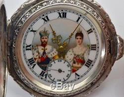 ONE OF A KIND Imperial Russian Generals award Silver pocket watch by Aeby&Landry