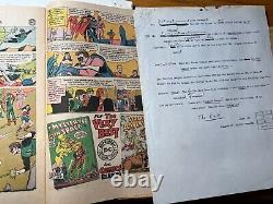 ONE-OF-A-KIND Justice League of America #24 Original 1963 Comic Book Script RARE