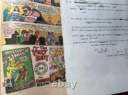 ONE-OF-A-KIND Justice League of America #24 Original 1963 Comic Book Script RARE