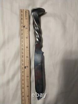 ONE OF A KIND Knife handmade from railroad nail, stainless steel, 9 1/2 inches