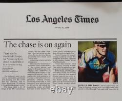 ONE-OF-A-KIND Lance Armstrong's Autographed/ Signed CLIP BOOK, 100+ Pages