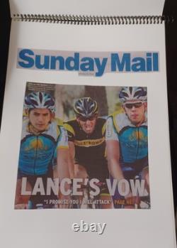 ONE-OF-A-KIND Lance Armstrong's Autographed/ Signed CLIP BOOK, 100+ Pages