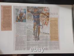 ONE-OF-A-KIND Lance Armstrong's Autographed/ Signed CLIP BOOK, 100+ Pages